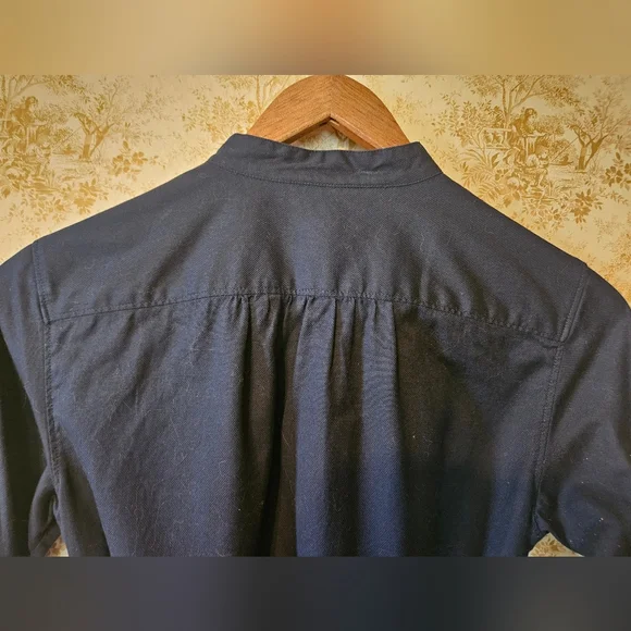 Gap Size 0 100% Cotton Navy Shirt Dress With Tie Belt - Picture 8 of 12